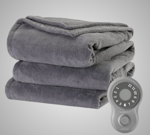 Sunbeam Microplush Twin Electric Heated Blanket $14.23 (Reg. $40)