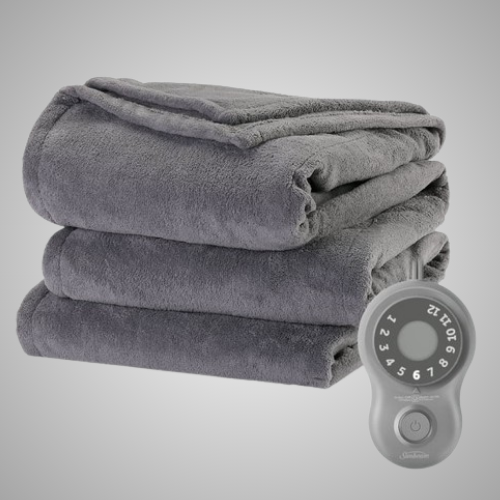 Sunbeam Microplush Twin Electric Heated Blanket $14.23 (Reg. $40)