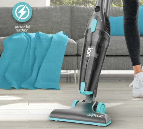 IonVac ZipVac 3-in-1 Upright Handheld Corded Stick Vacuum $24.17 (Reg $40)