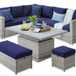 Wicker Patio 6-Piece Furniture Set with Height-Adjustable Dining Table for just $749.99 shipped! (Reg. $1700)