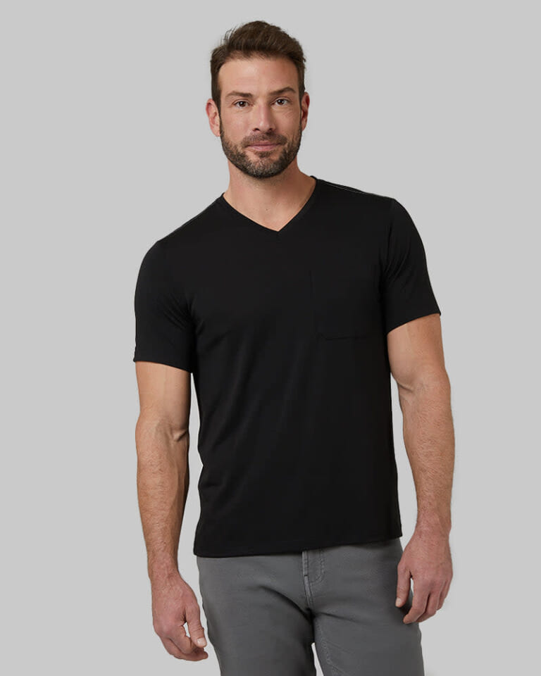 32 Degrees Men's Everyday V-Neck Pocket T-Shirt for $25 for 5 + free shipping
