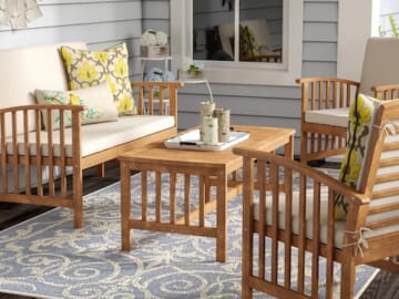 Beachcrest Home Delosreyes 4-Person Outdoor Seating Group