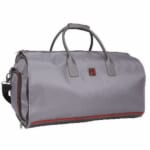 Swiss Tech 2 in 1 Travel Duffel Weekender, Solid Gray