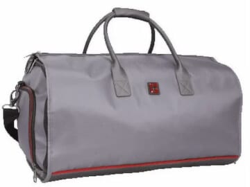 Swiss Tech 2 in 1 Travel Duffel Weekender, Solid Gray