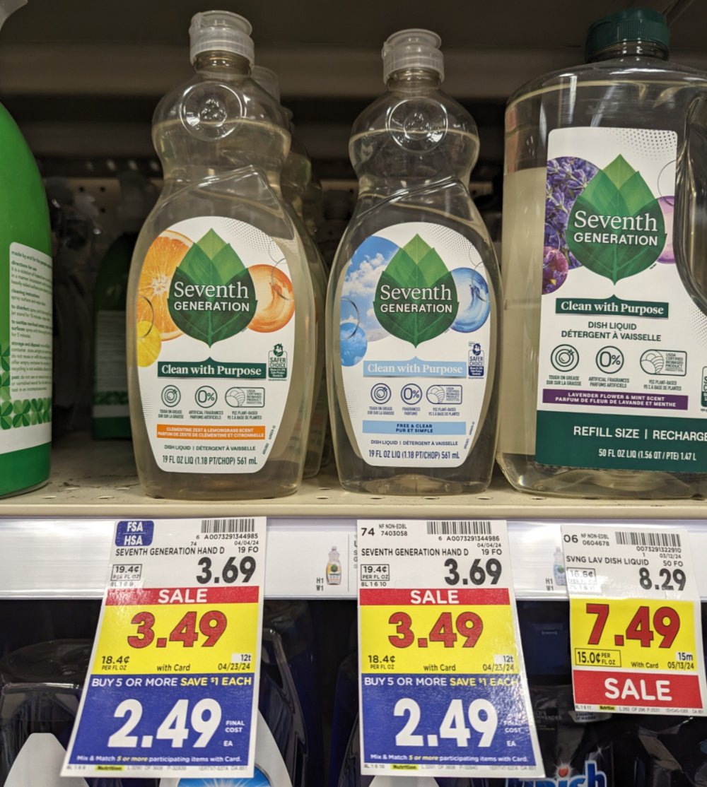 Seventh Generation Dish Liquid Just $1.49 (Regular Price $3.69)