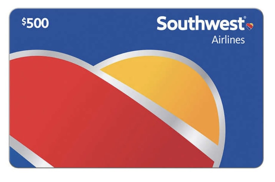 $500 Southwest Airlines Gift Card for $450 for members + email delivery