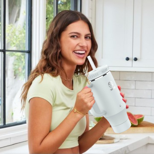 Takeya 40oz Stainless Steel Tumbler with Lid and Two Straws $23.99 (Reg. $40)