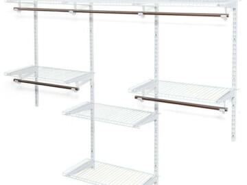 Costway Wall-Mounted Adjustable Closet Organizer for $95 + free shipping