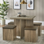 Mainstays 5-Piece Dexter Dining Room Set $144 Shipped Free (Reg. $219) – Brown or Gray
