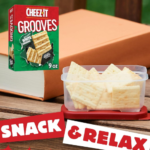 Cheez-It Grooves Sharp White Cheddar Cheese Crackers, 9 Oz $2.98 (Reg. $3.78)