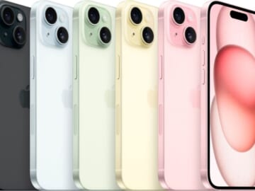 4 iPhone 15 Smartphones for T-Mobile for $100 w/ 4 new lines & 4 trade-ins + free shipping