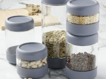 Anchor Hocking SecureLock Revolution Clear Glass Canister Set, 5 Piece Set