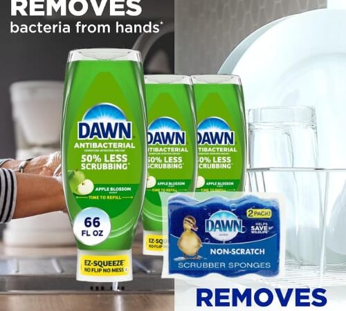 Dawn EZ-Squeeze Dish Soap 3-Pack with 2 Sponges as low as $10.05 Shipped Free (Reg. $16)