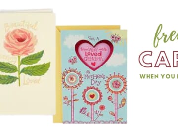 Free Hallmark Mother’s Day Card wyb (2) at Walgreens
