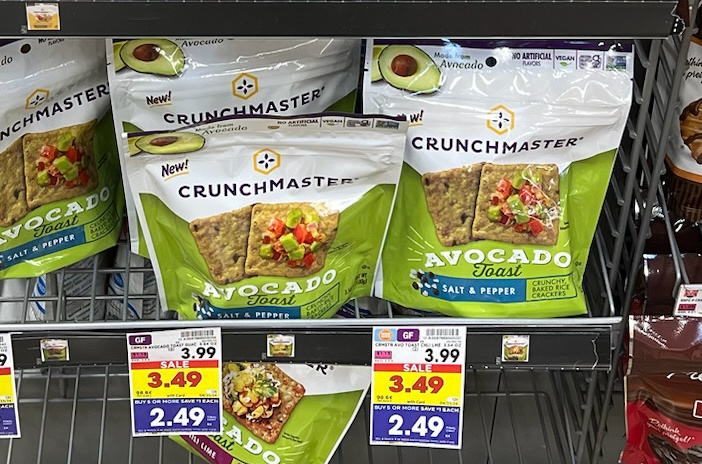 Get Crunchmaster Avocado Toast Crackers As Low As $1.09 At Kroger