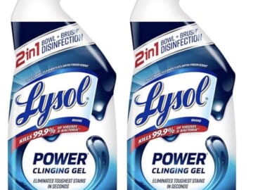 Lysol Power Toilet Bowl Cleaner (2 pack) only $2.35!