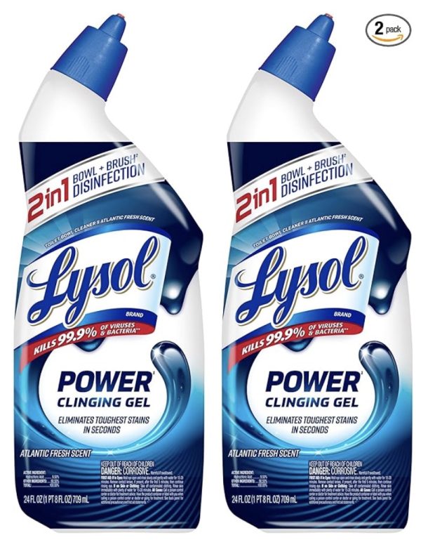 Lysol Power Toilet Bowl Cleaner (2 pack) only $2.35!