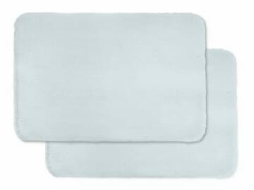 Mainstays 2-Piece Faux Fur Memory Foam Bath Rugs