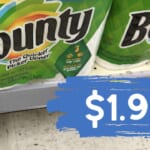 $1.99 Bounty Paper Towel 4-Packs at Walgreens (reg. $9.49)