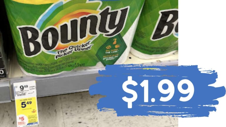$1.99 Bounty Paper Towel 4-Packs at Walgreens (reg. $9.49)