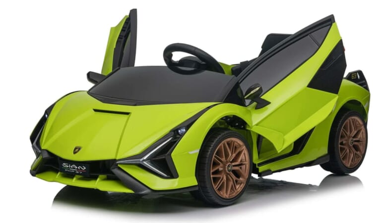 Lamborghini Sian 12V Exclusive Ride-On w/ Remote Control for $102 + free shipping