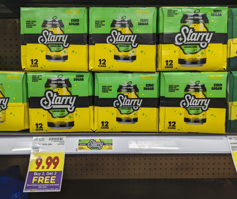 Get Starry Lemon Lime Soda 12-Packs As Low As $4 At Kroger (Regular Price $9.99)