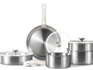 CAROTE Stainless Steel Pots and Pans Set