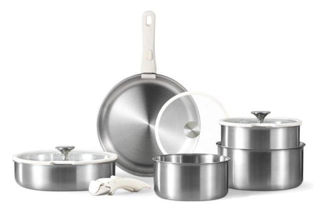 Carote Stainless Steel Pots and Pans Set, 12 piece only $59.99 shipped (Reg. $200!)