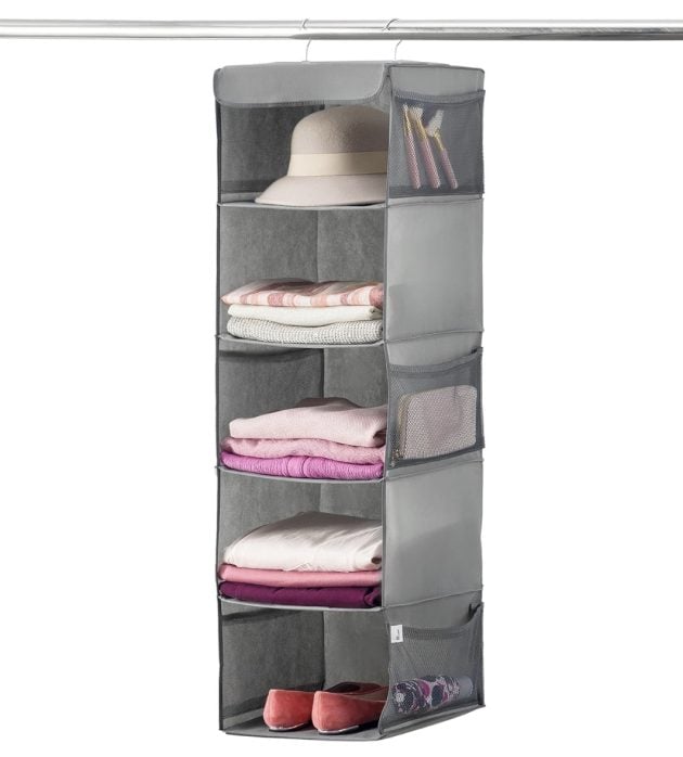 Hanging Closet Organizer, 5-Shelf